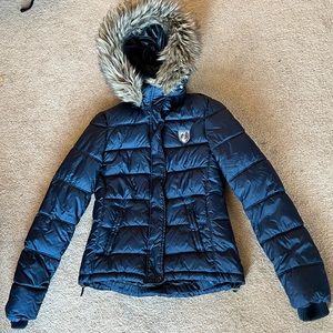 Navy blue American Eagle coat